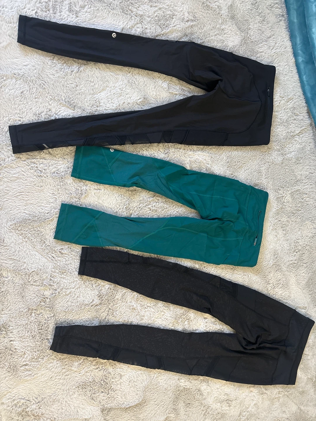 Lululemon Athletica Leggings - Black & Teal