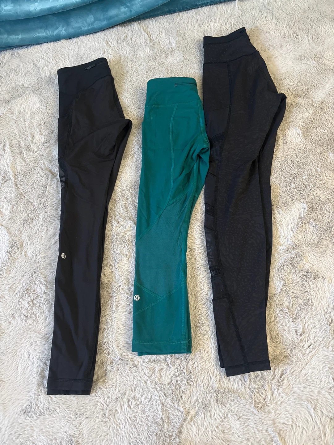 Lululemon Athletica Leggings - Black & Teal - photo 2