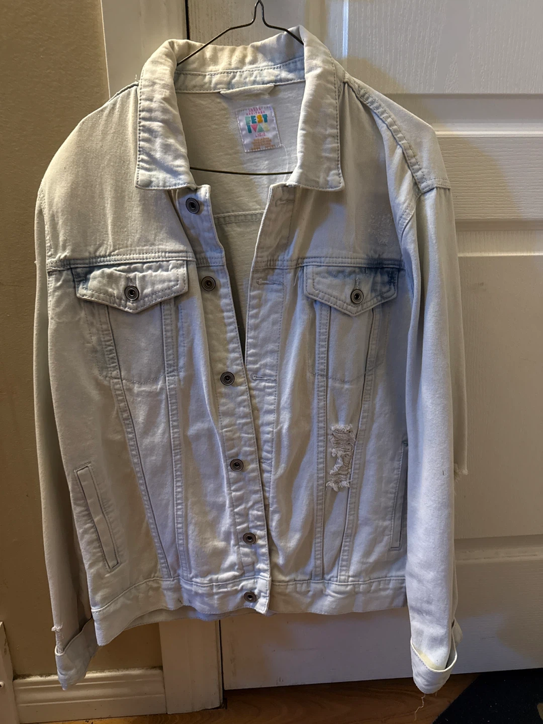Urban Heritage Fest Light Wash Denim Jacket - Size S