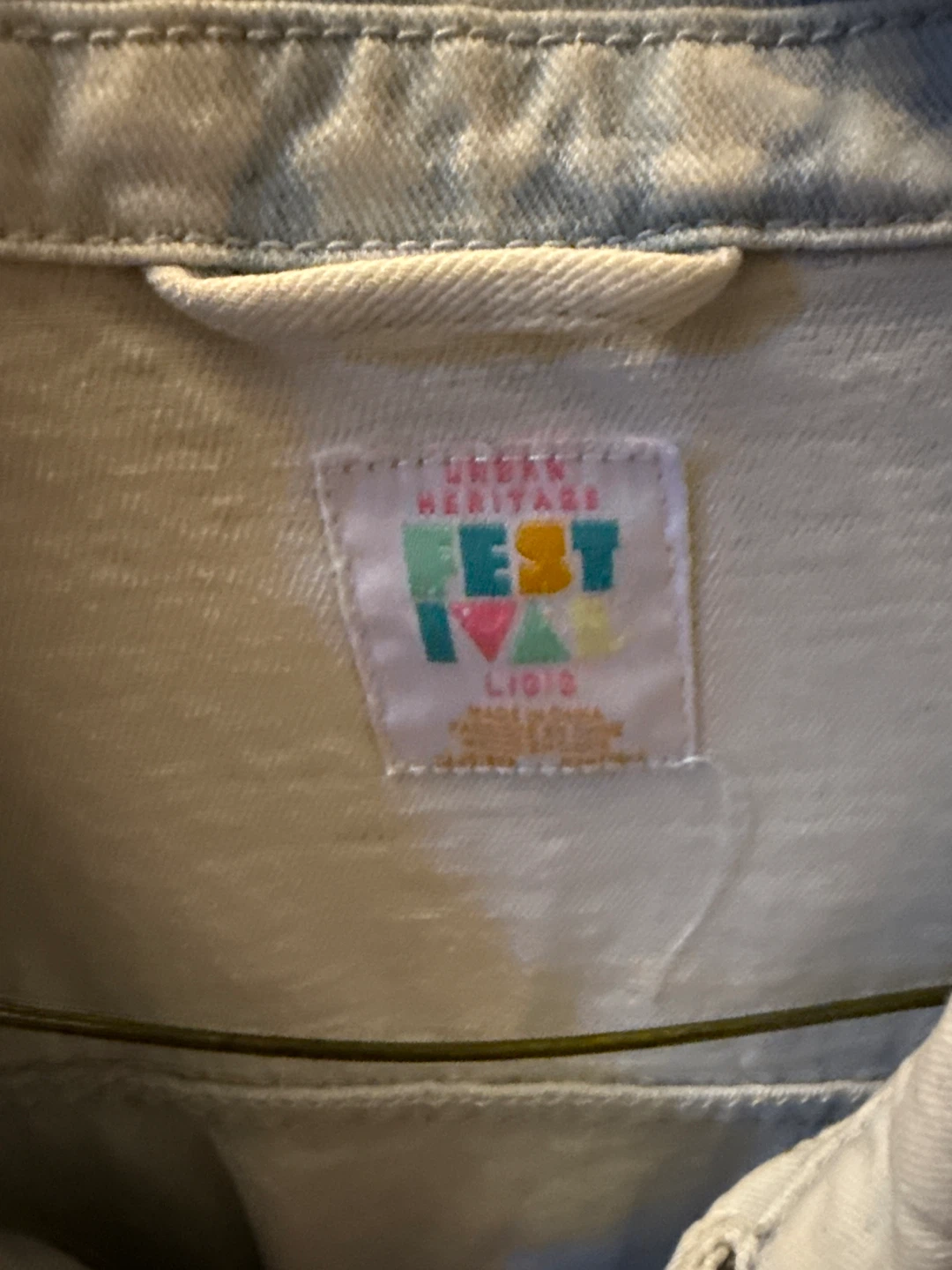 Urban Heritage Fest Light Wash Denim Jacket - Size S - photo 4