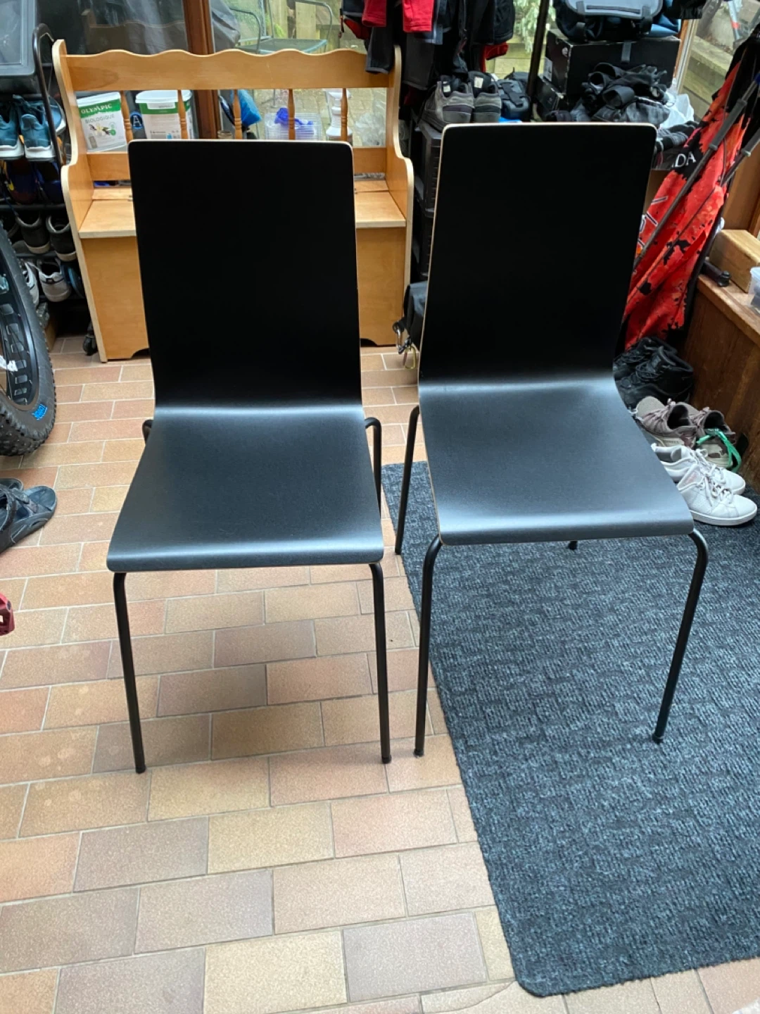 IKEA MARTIN Black Chairs (Set of 2)