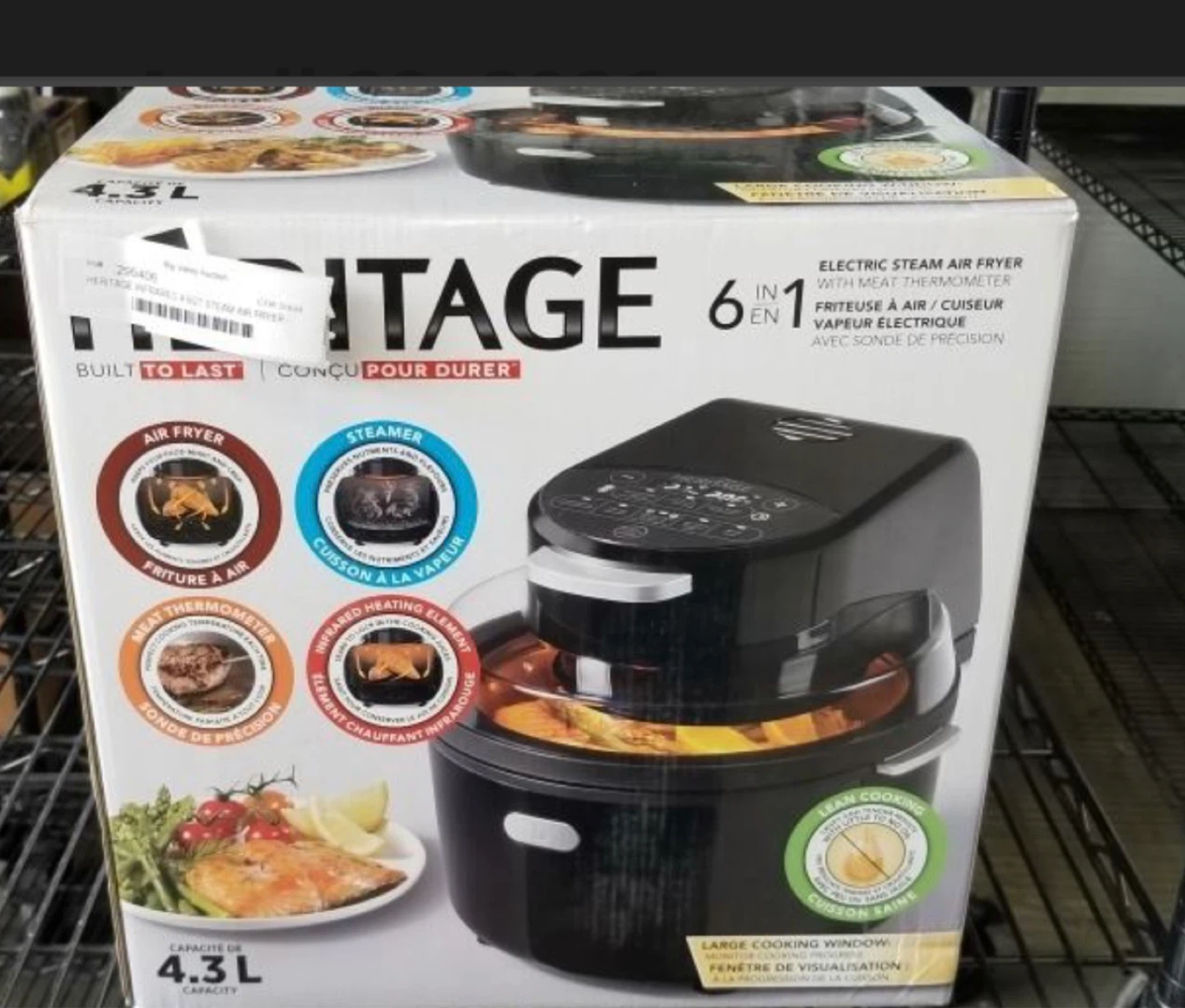 Heritage 6-in-1 Electric Steam Air Fryer