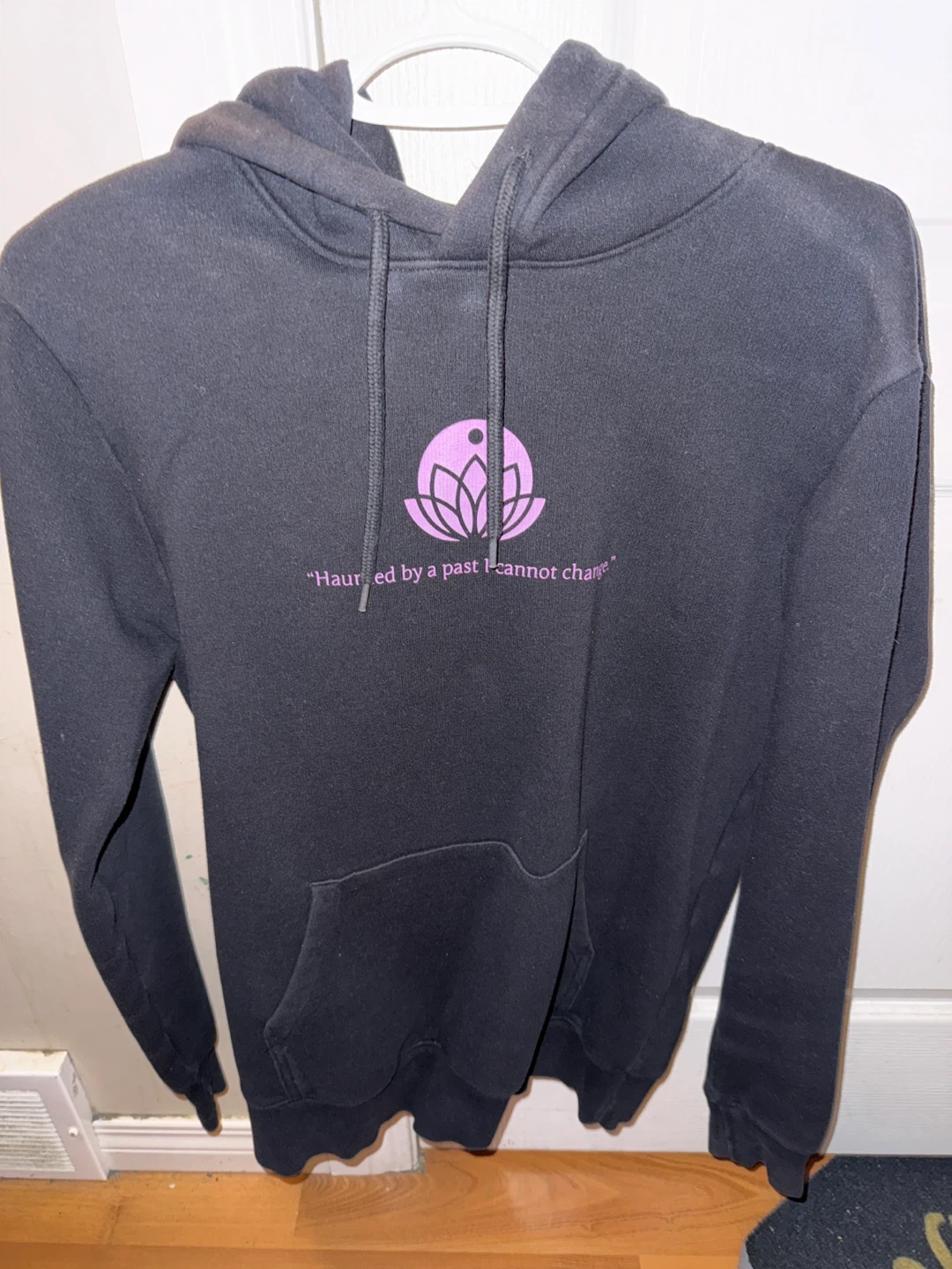 H&M Black Spirit Blossom Graphic Hoodie
