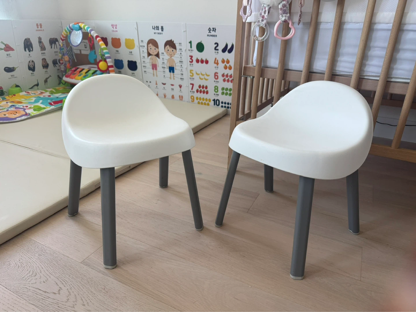 Skip Hop Toddler Activity Chairs - Set of 2, White