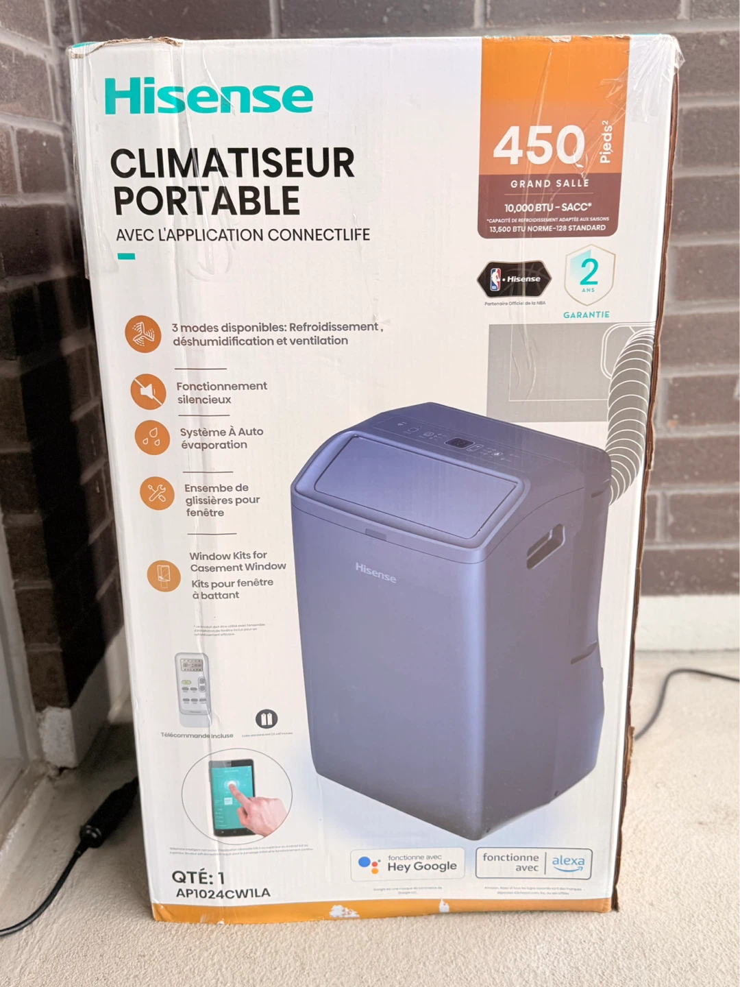 Hisense 3 in 1, 13500 BTU Portable Air Conditioner