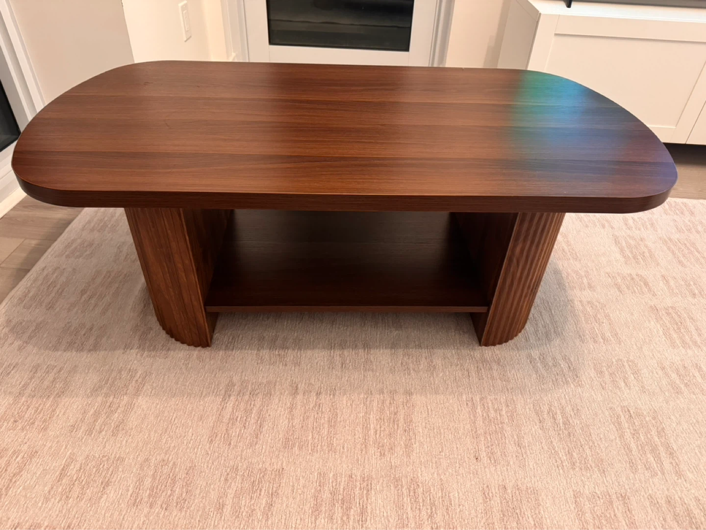 Walnut Coffee Table with Shelf - photo 2