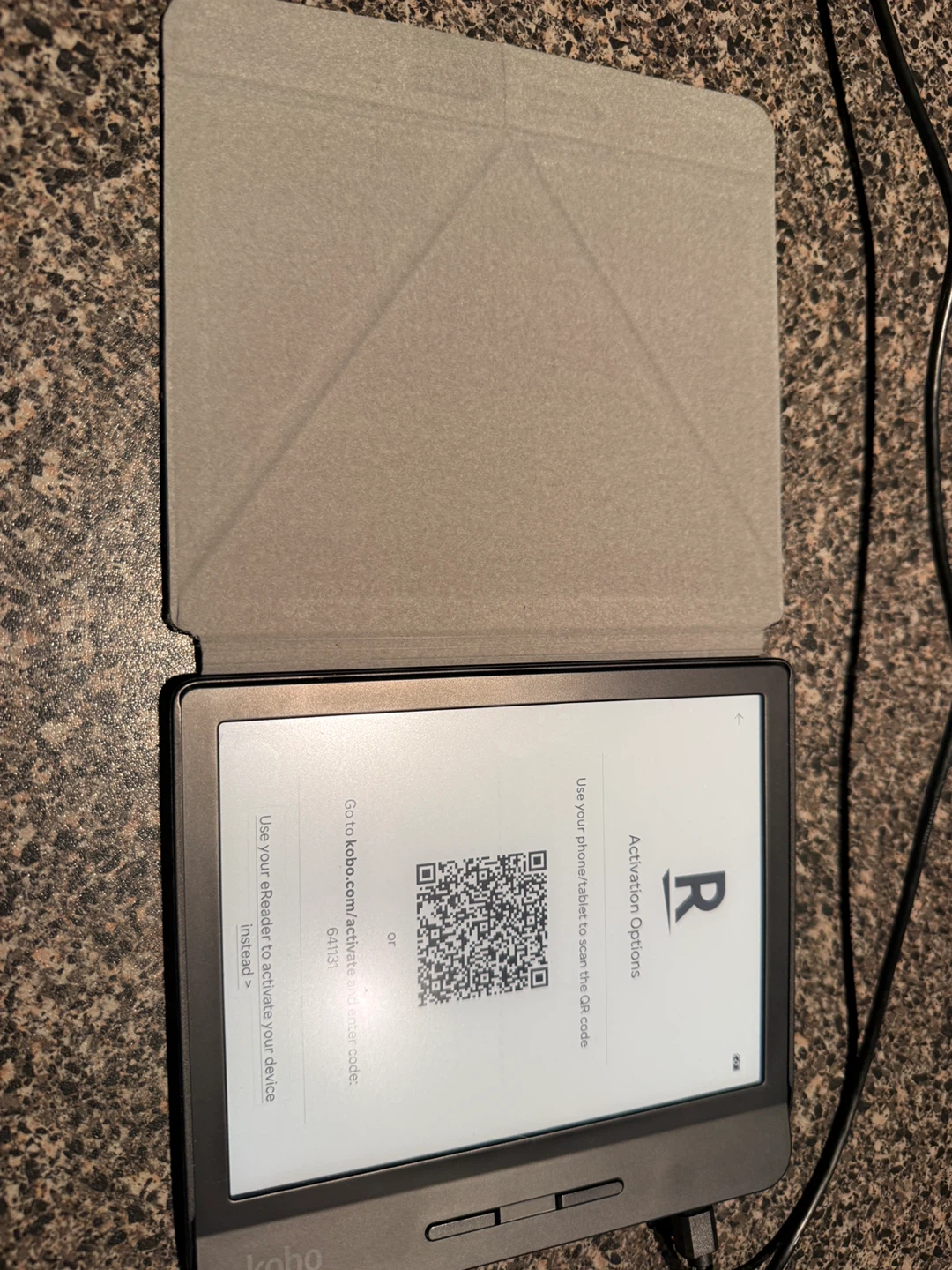 Kobo Libra H2O E-Reader with Case and USB Cable
