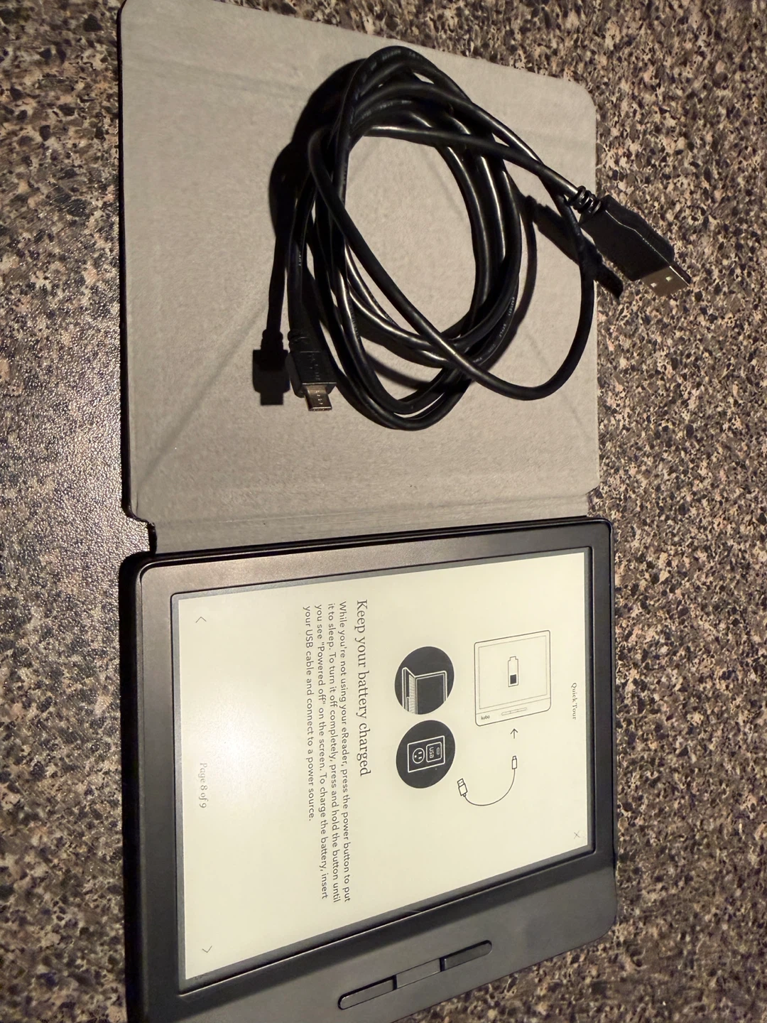 Kobo Libra H2O E-Reader with Case and USB Cable - photo 2