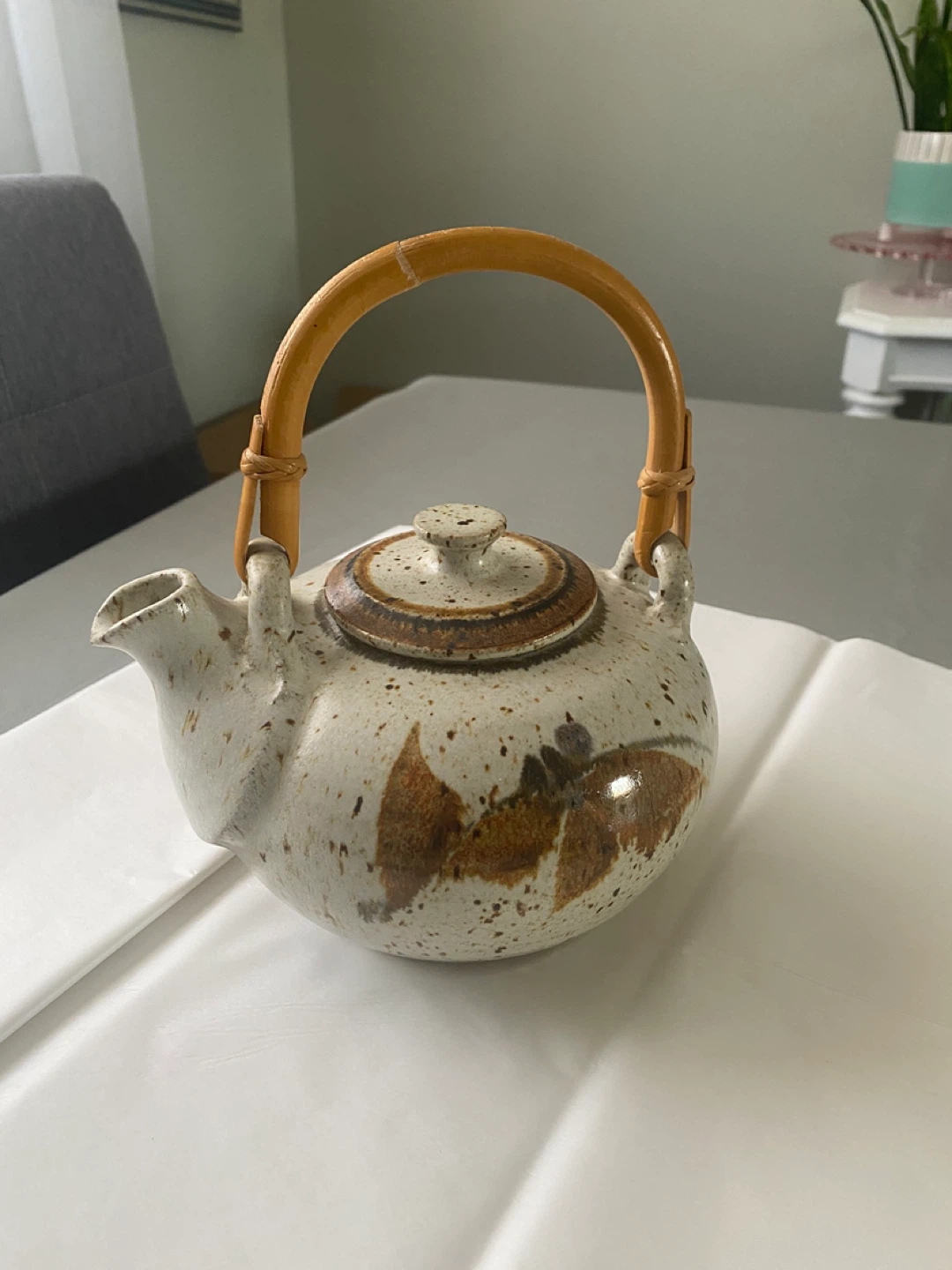 Queenston Pottery tea pot Eva Mlack Hand Thrown Studio Piece