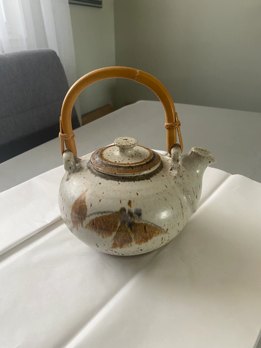 Queenston Pottery tea pot Eva Mlack Hand Thrown Studio Piece - photo 2