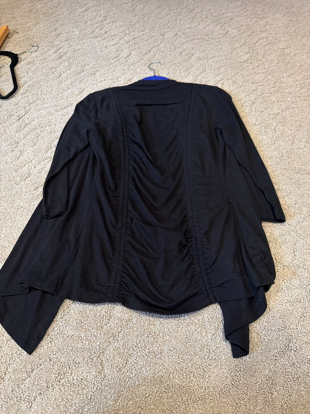 Black Open Front Cardigan - photo 2