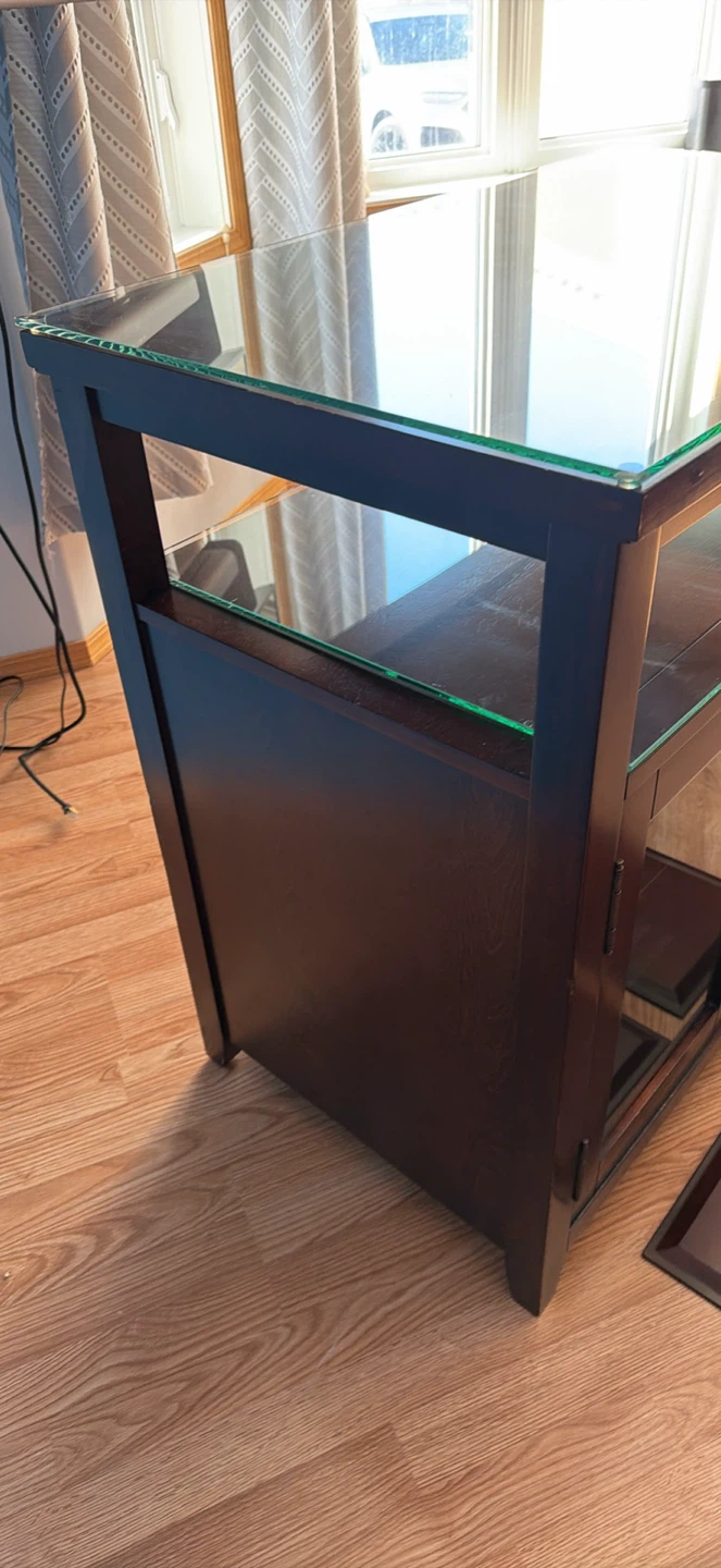 Wood and Glass Media Stand - photo 3