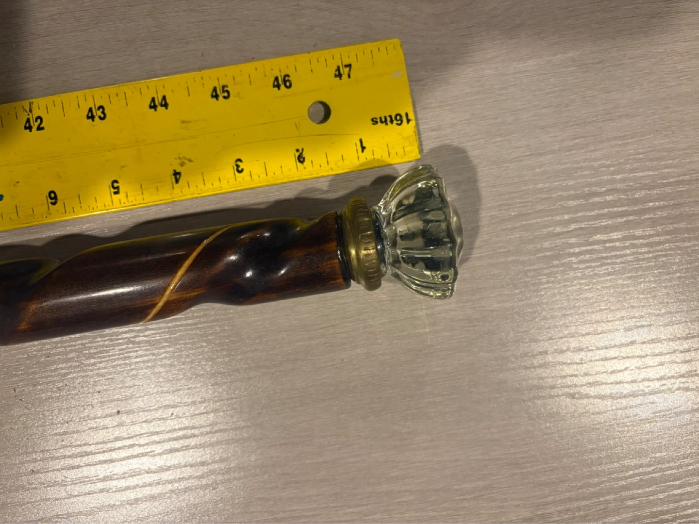 Decorative Walking Cane with Crystal glass Knob - photo 2