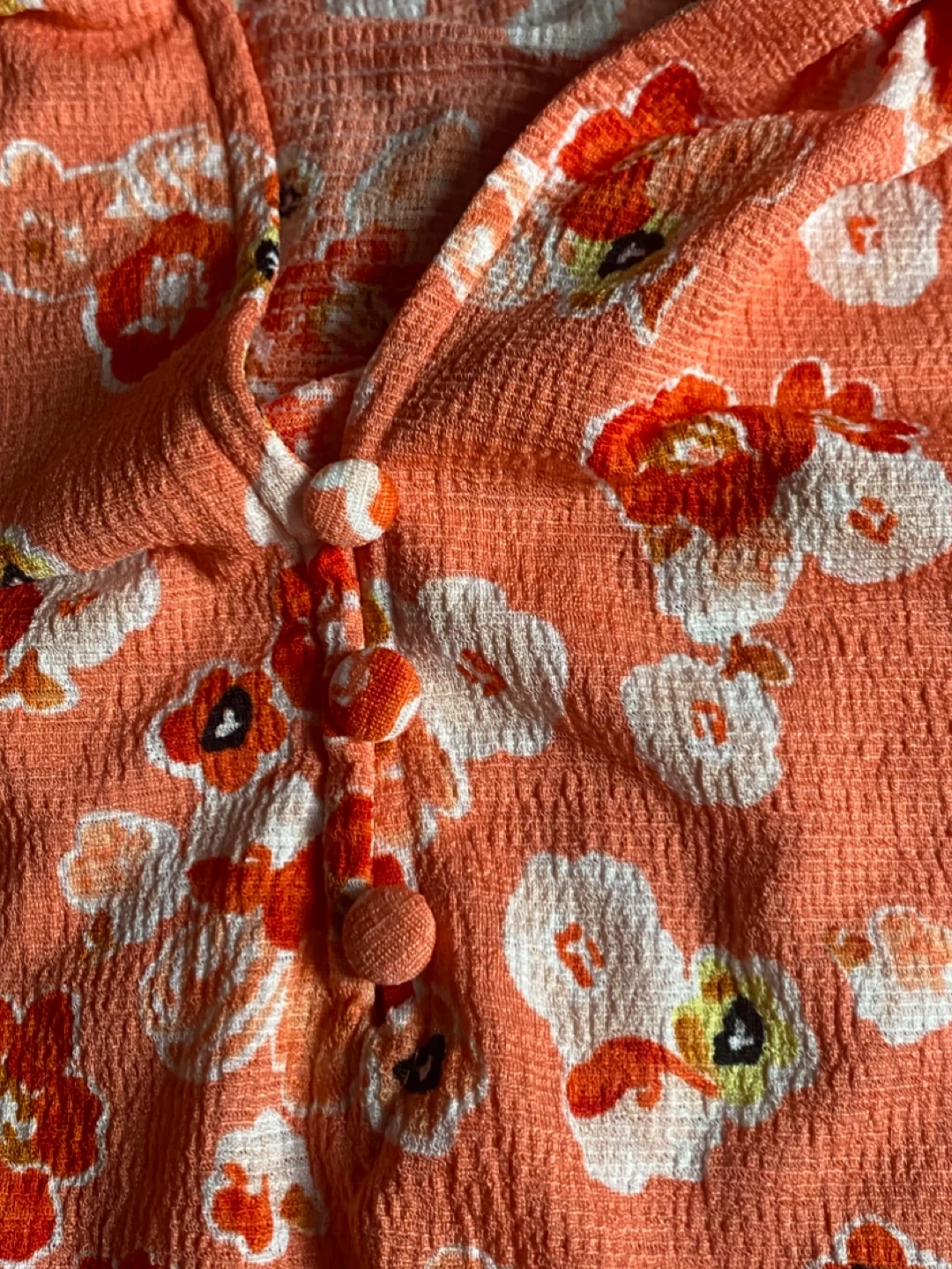 Orange floral print blouse🌱 - photo 5