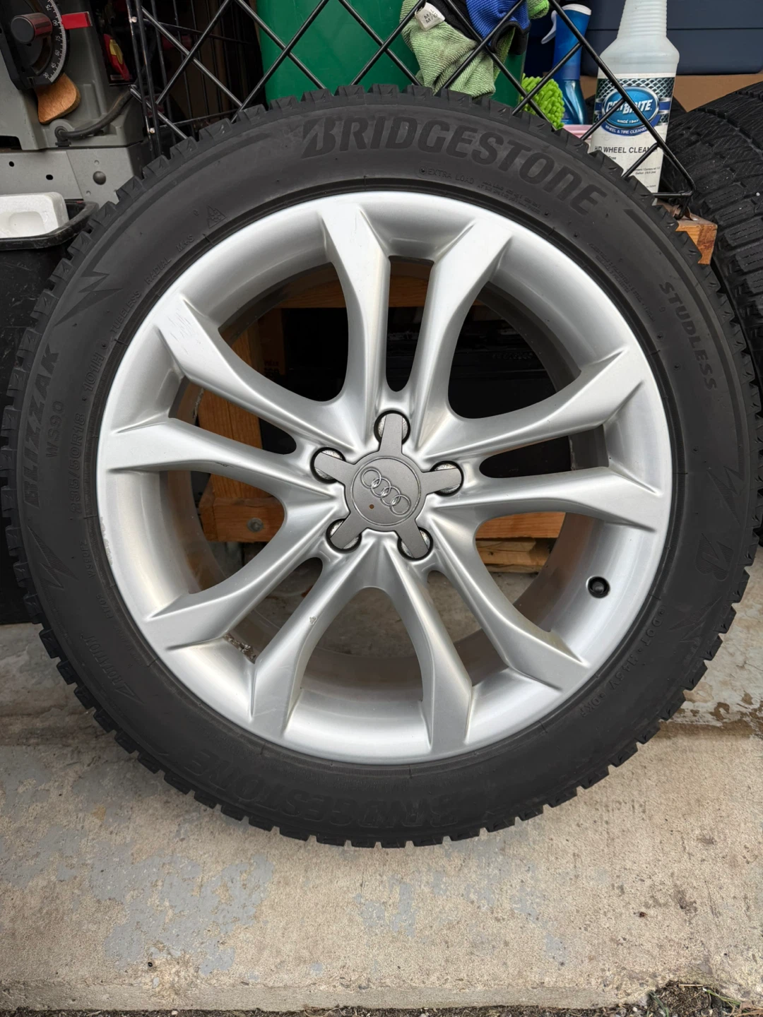 18” OEM Audi Wheels with 235/18R18 Bridgestone Blizzak Tires - photo 3