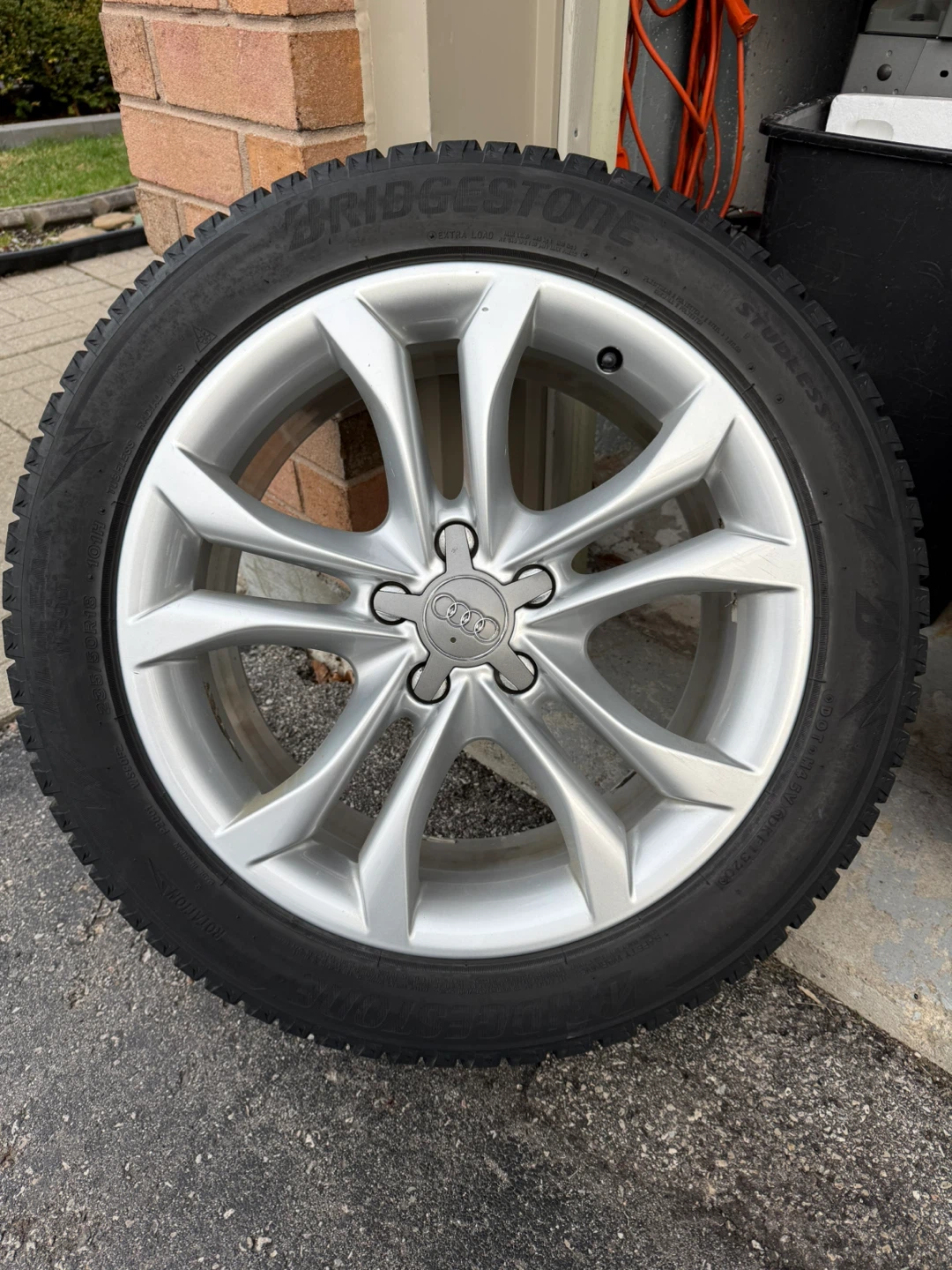 18” OEM Audi Wheels with 235/18R18 Bridgestone Blizzak Tires - photo 2