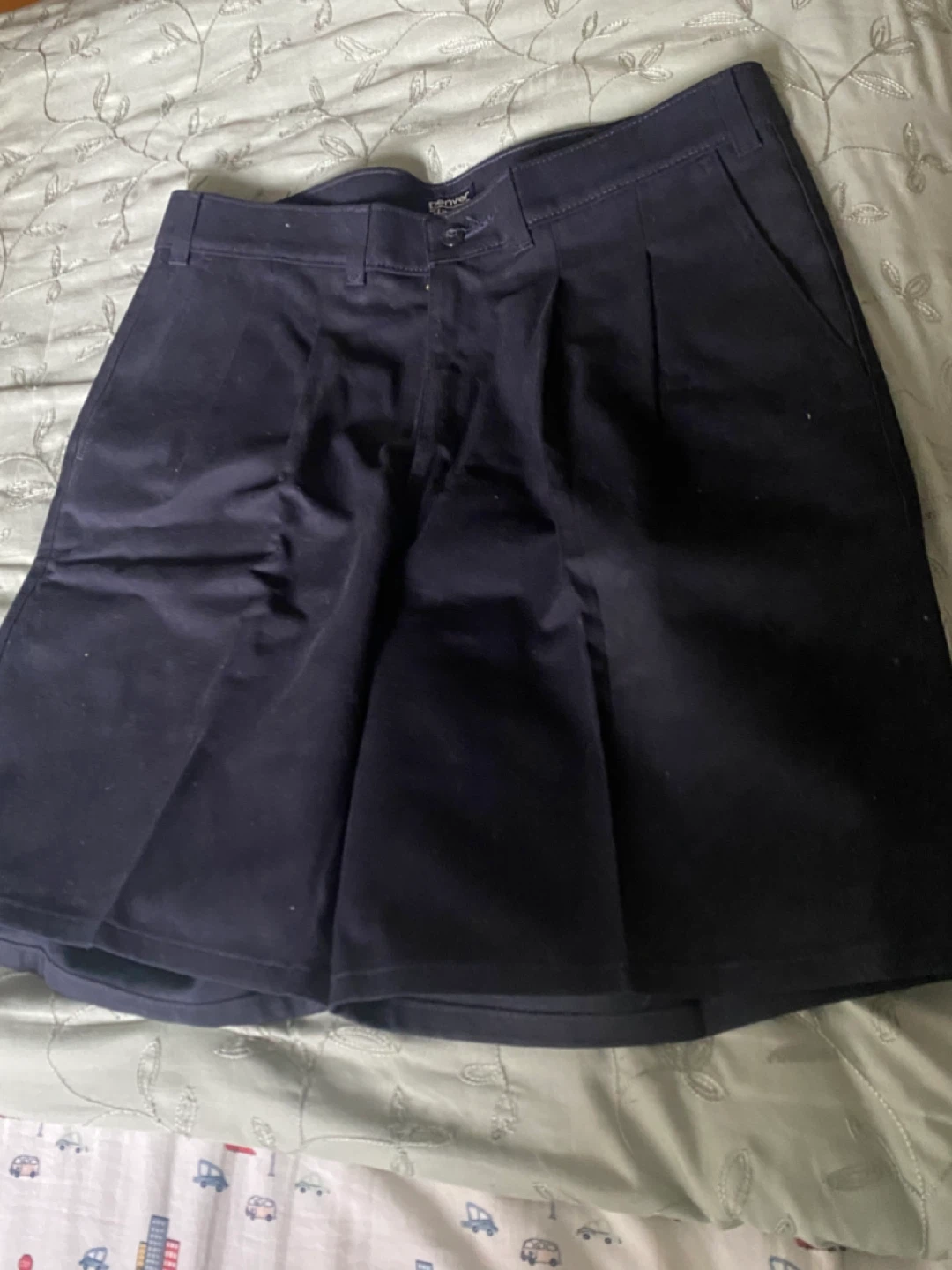 Denver Hayes Navy Blue Pleated Shorts🌱
