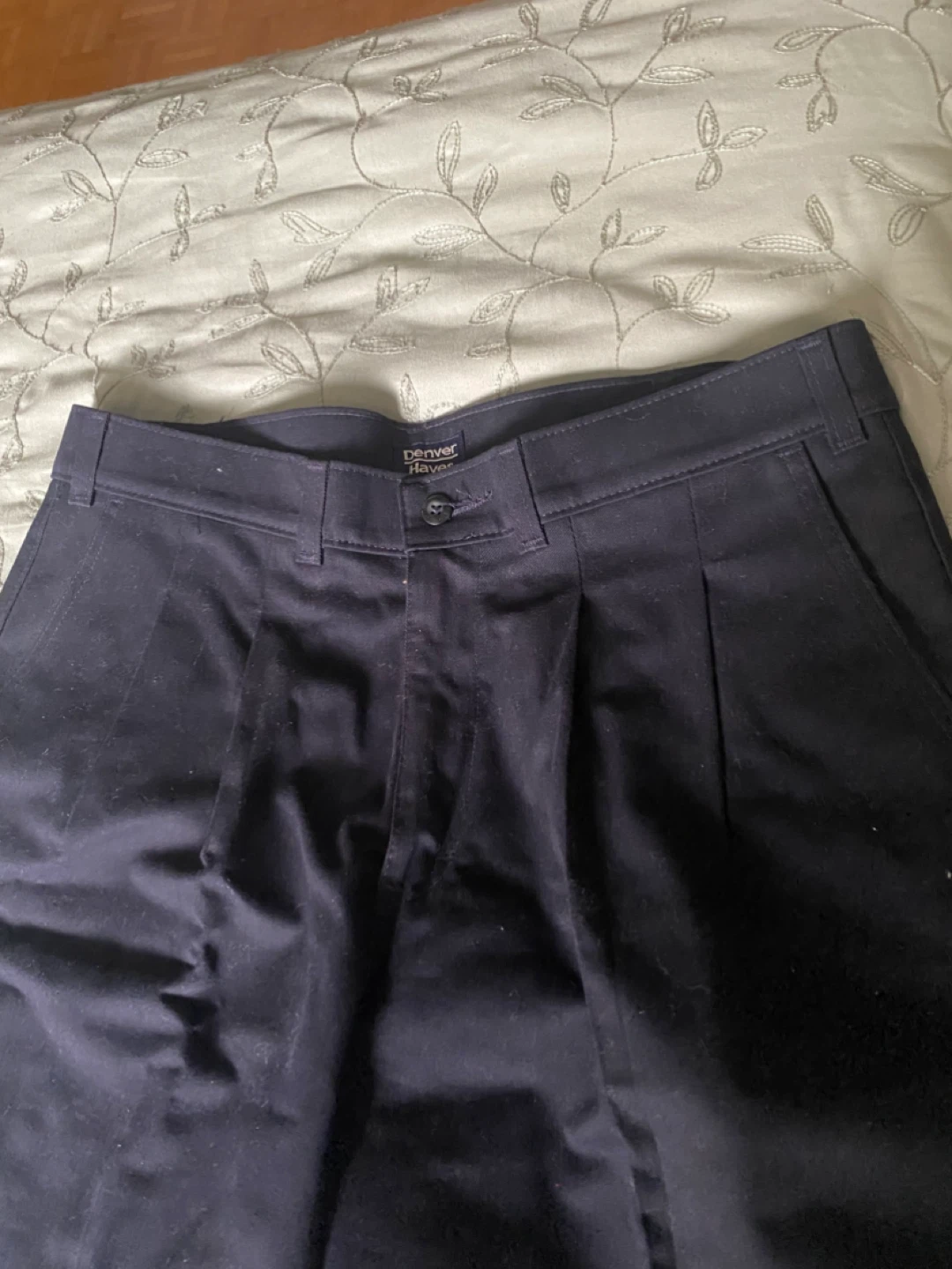 Denver Hayes Navy Blue Pleated Shorts🌱 - photo 5