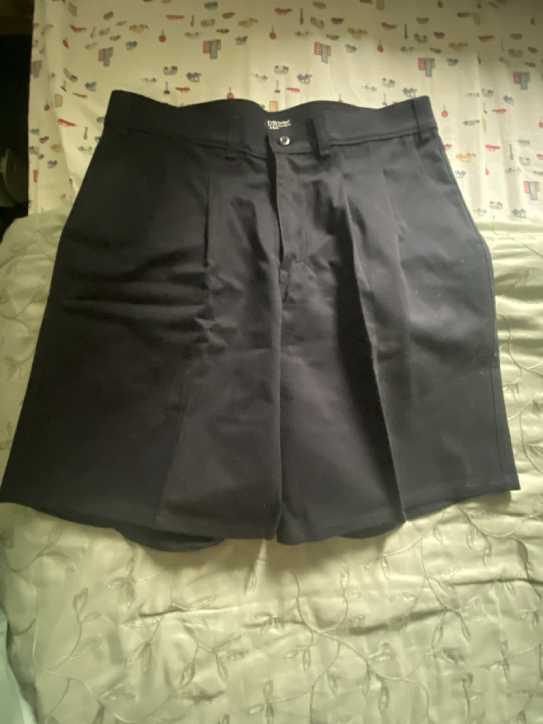 Denver Hayes Navy Blue Pleated Shorts🌱 - photo 4