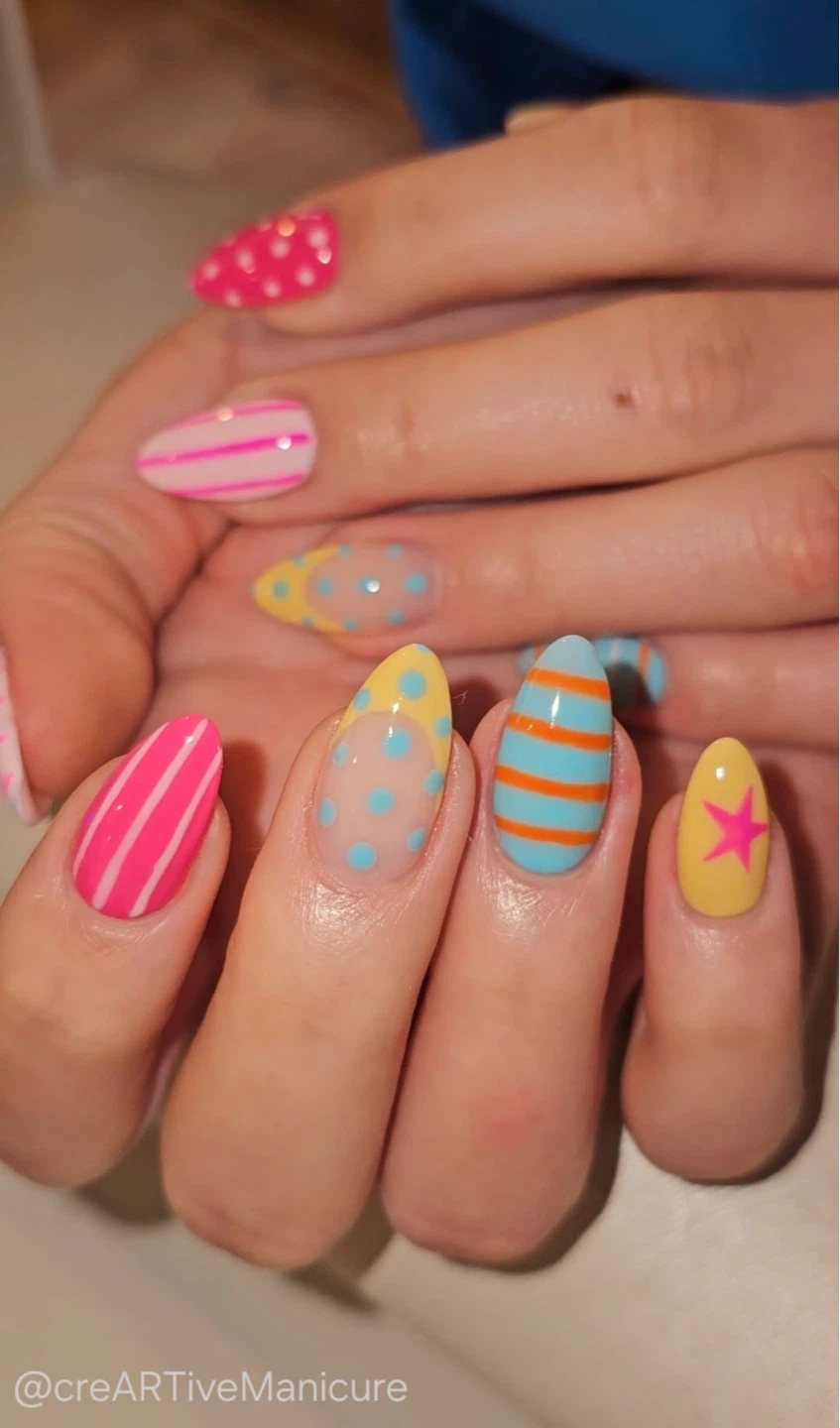 Assorted Fun Patterned Nail Art