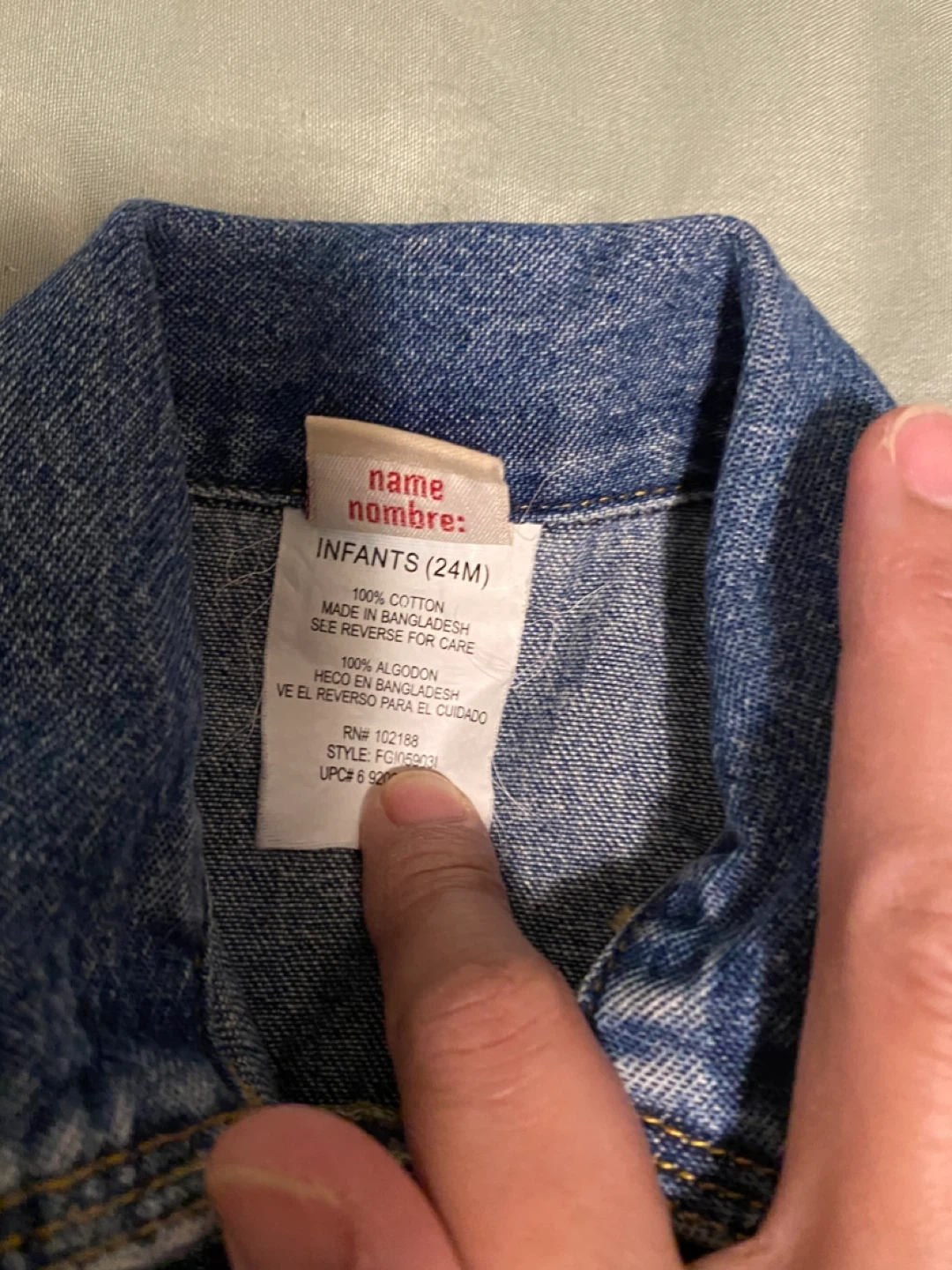Faded Glory Denim Jacket - Infants 24M🌱 - photo 2