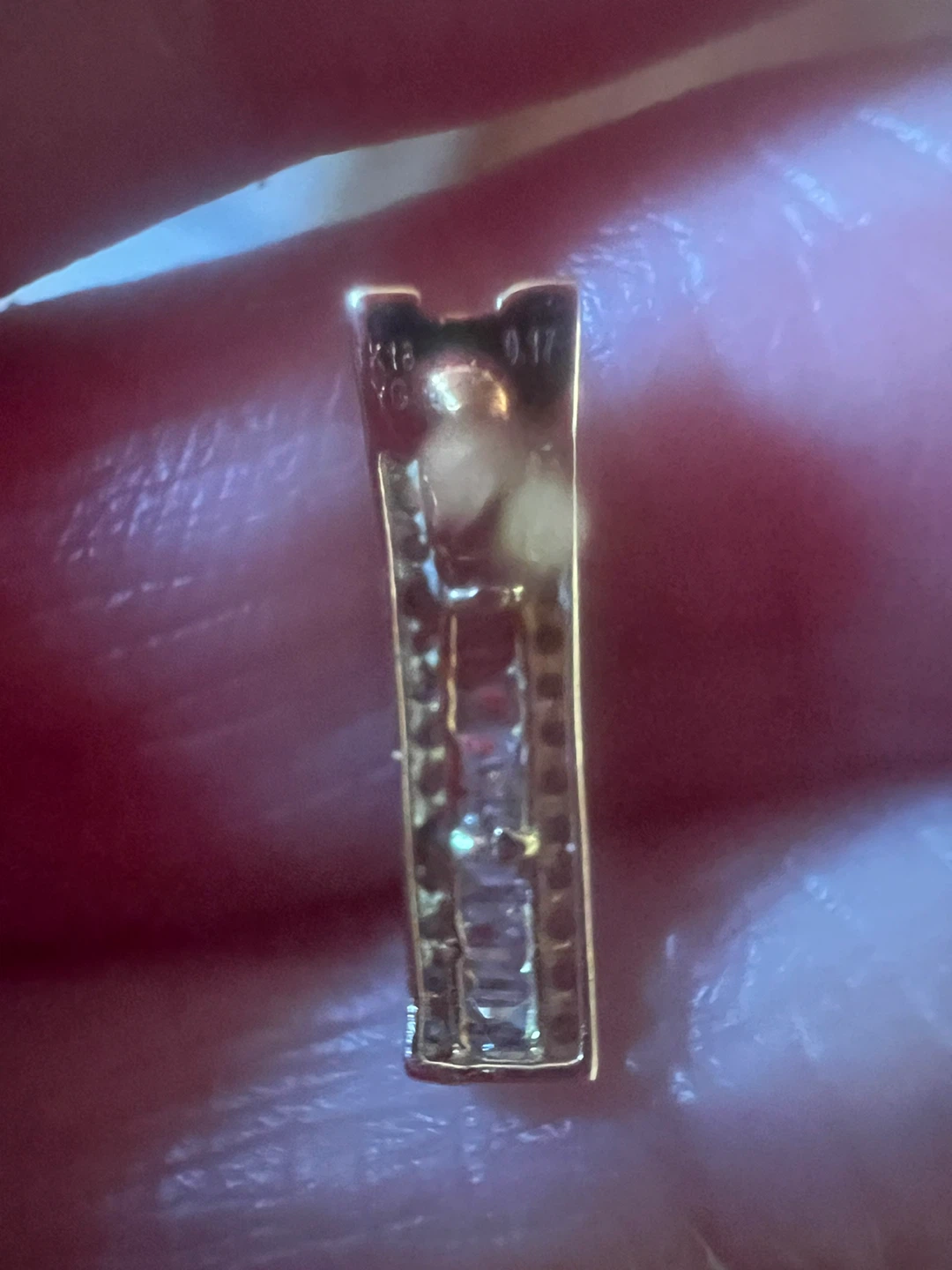 18 к Gold diamonds earrings - photo 4