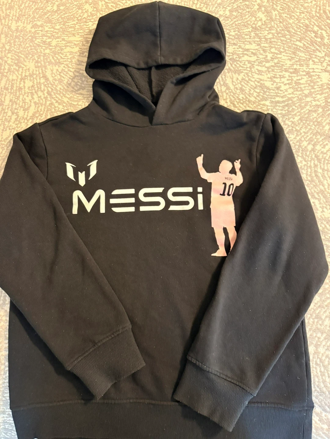 Black Messi Graphic Hoodie