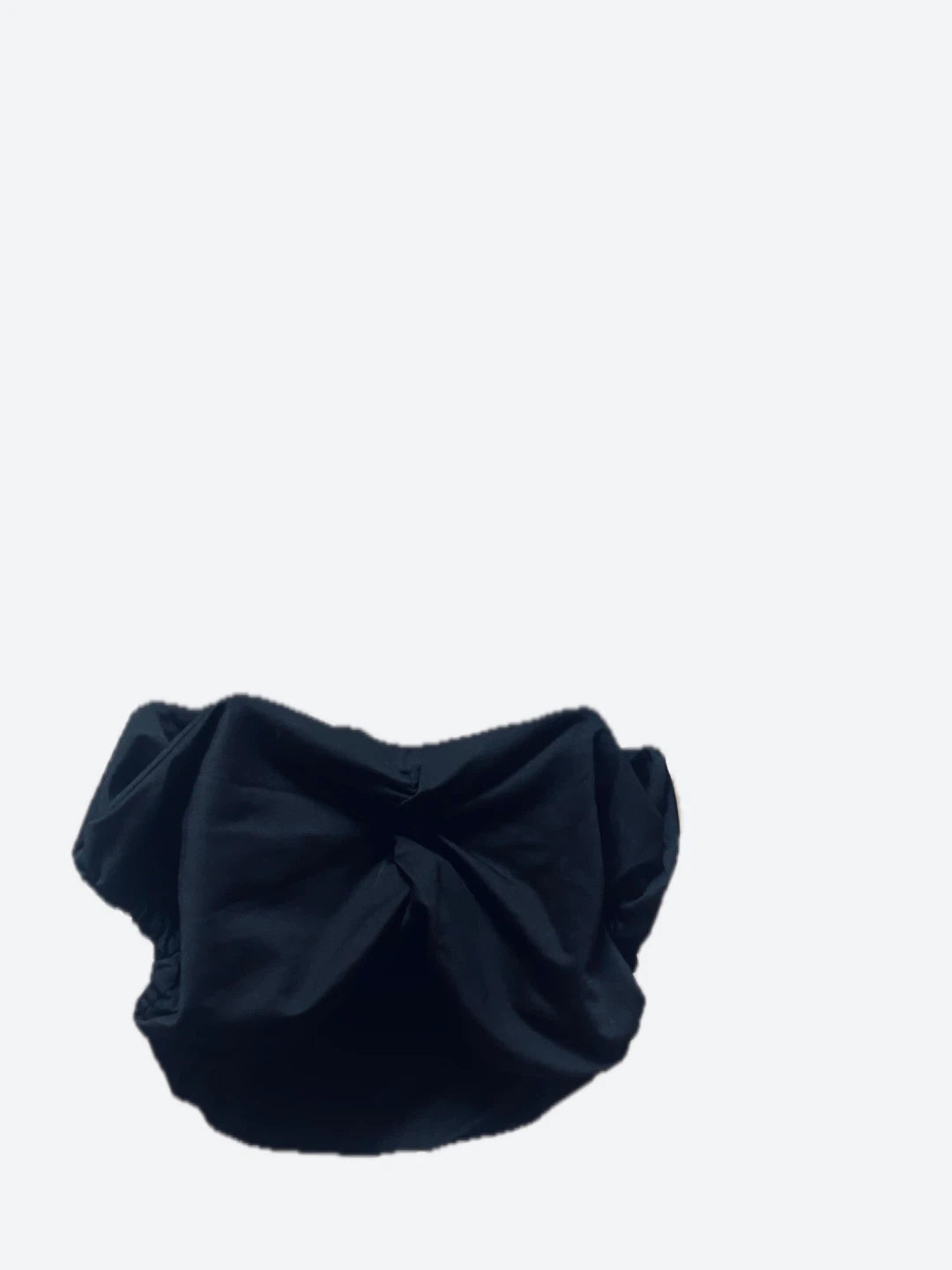 Black Ruched Bow Crop Top and skirt - photo 2