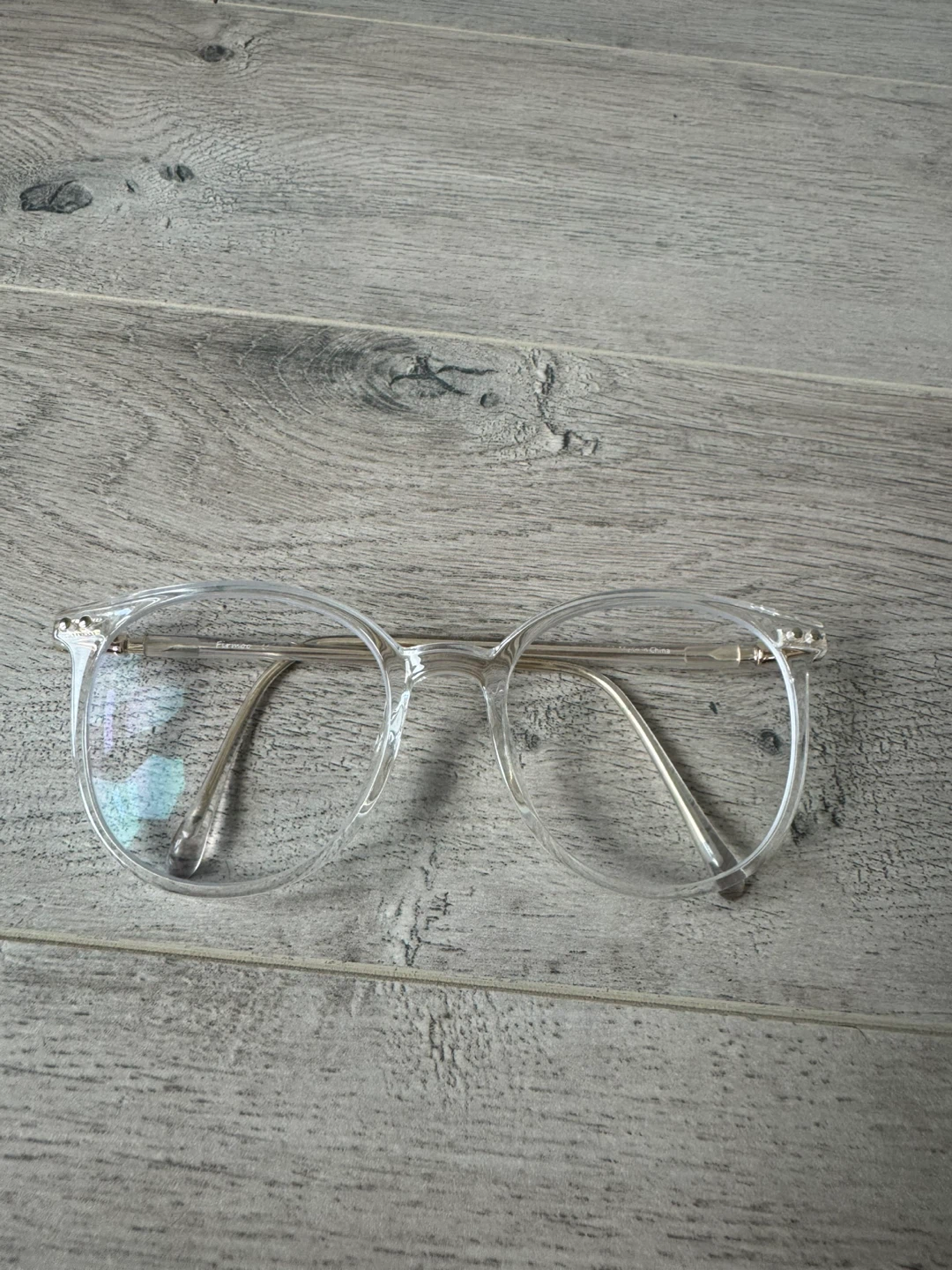 Used clear frames glasses with prescription