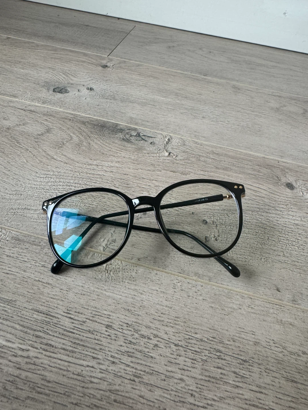 Used black frames eye glasses with prescription - photo 3
