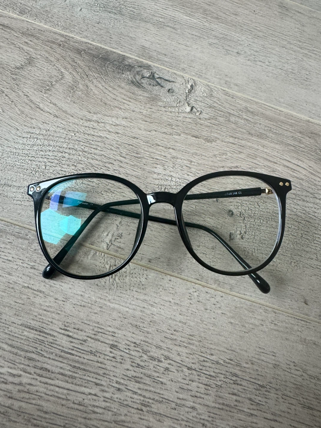Used black frames eye glasses with prescription