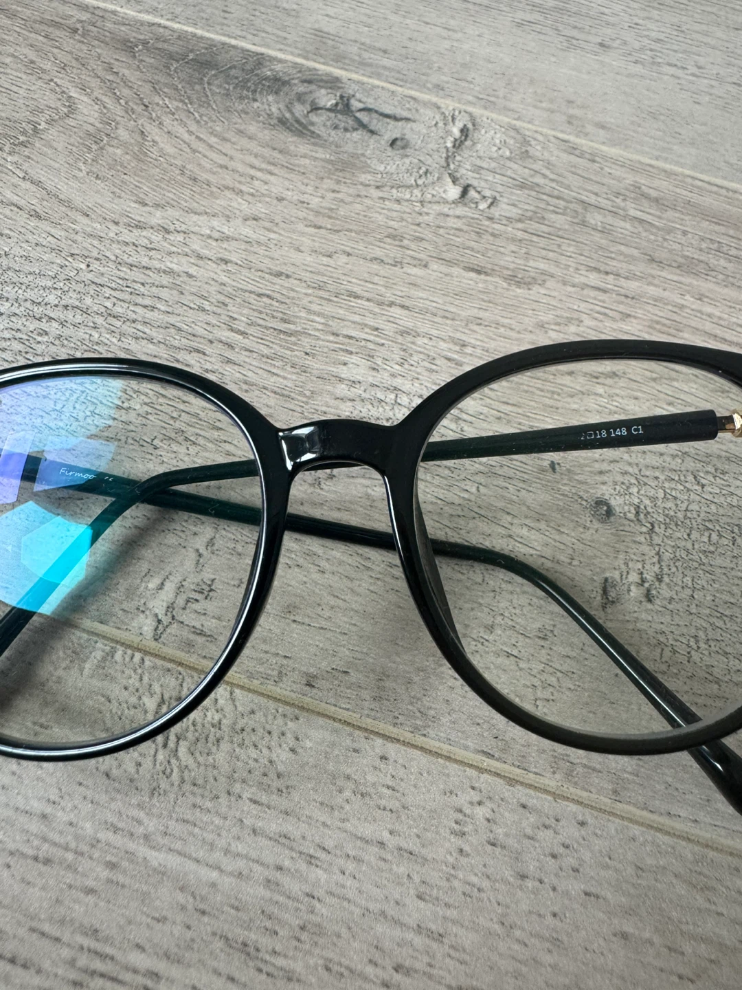 Used black frames eye glasses with prescription - photo 2