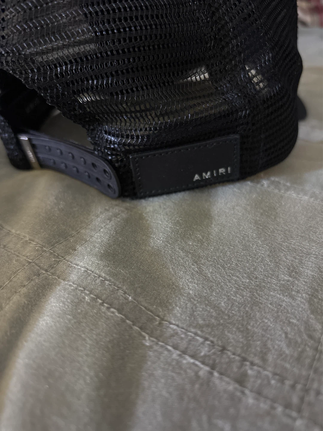 AMIRI Black Trucker Hat with Drip Logo - photo 2