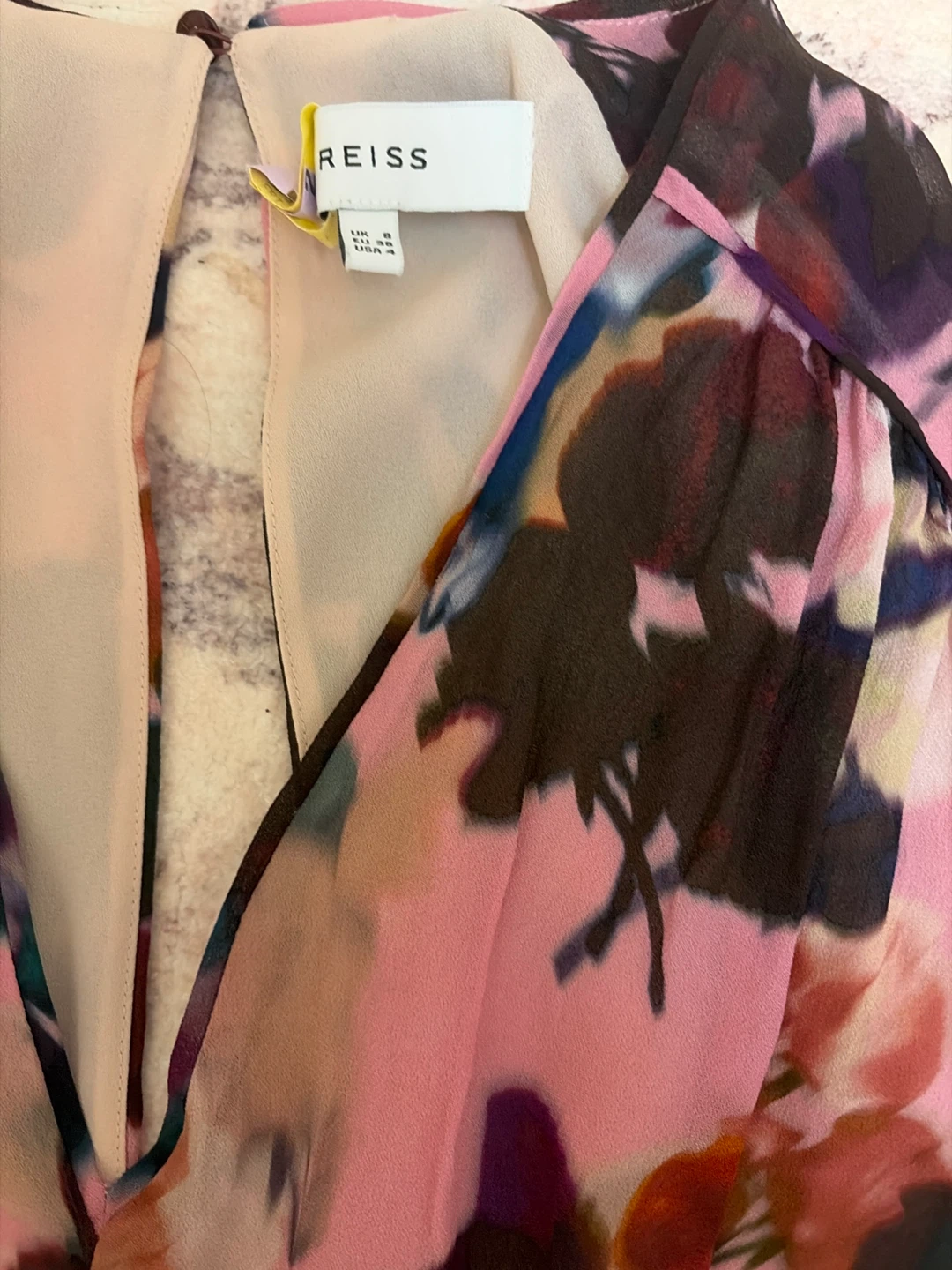REISS Floral V-Neck Dress - photo 2
