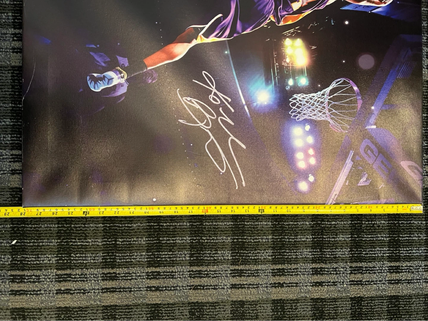 Kobe Bryant Autographed Poster 20" x 30" - photo 3