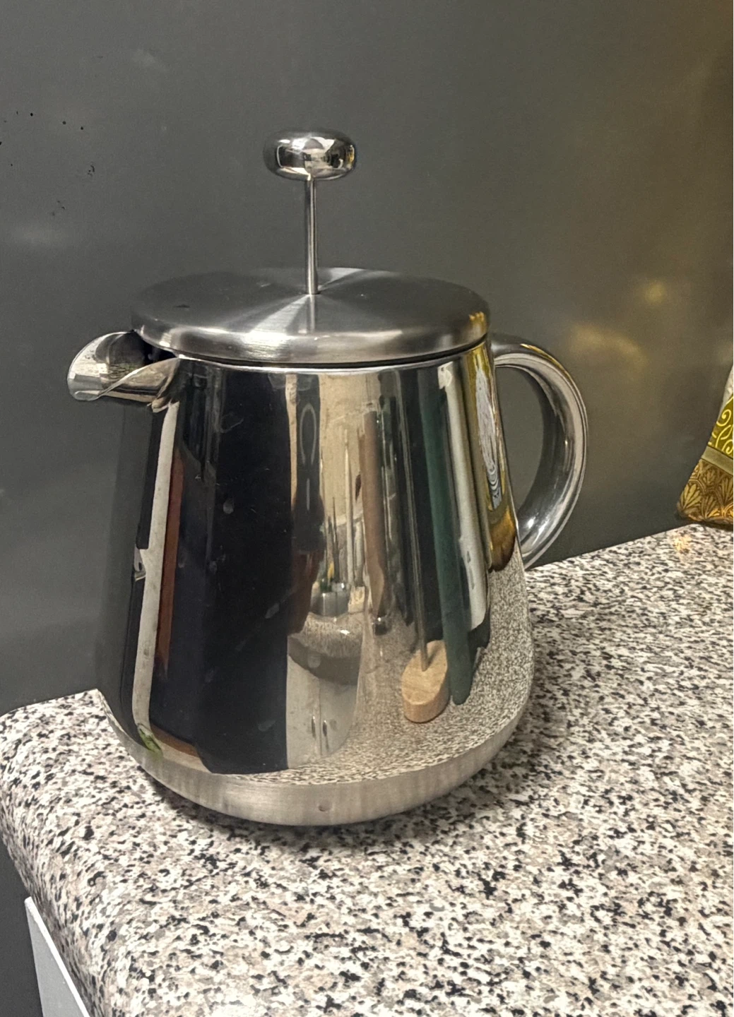 Stainless Steel French Press Coffee Maker - Vintage