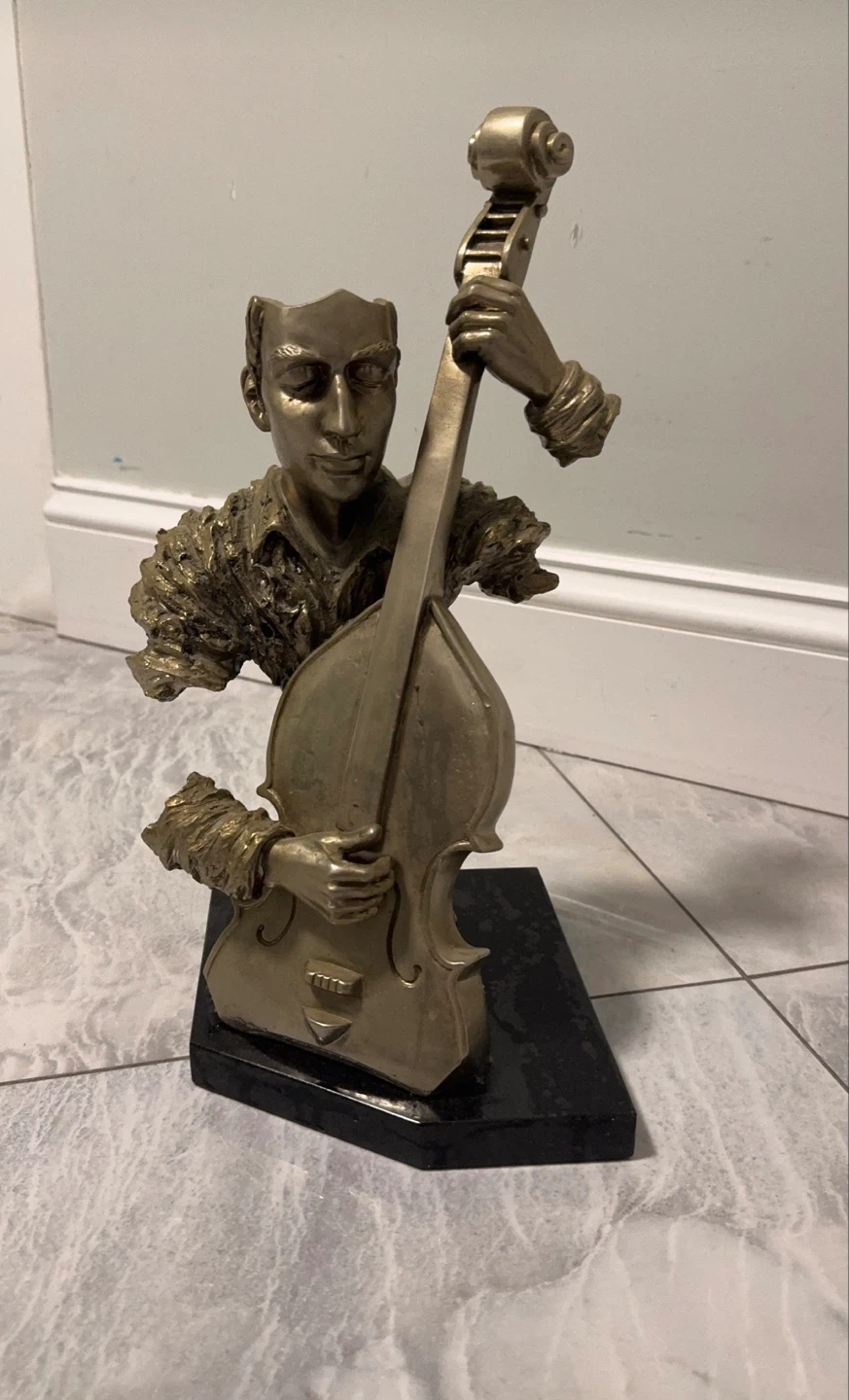 Bronze Musician Statue