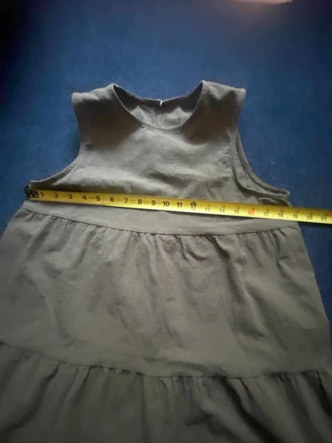 🌱Olive Green Tiered Maxi Dress - Size Medium - photo 4