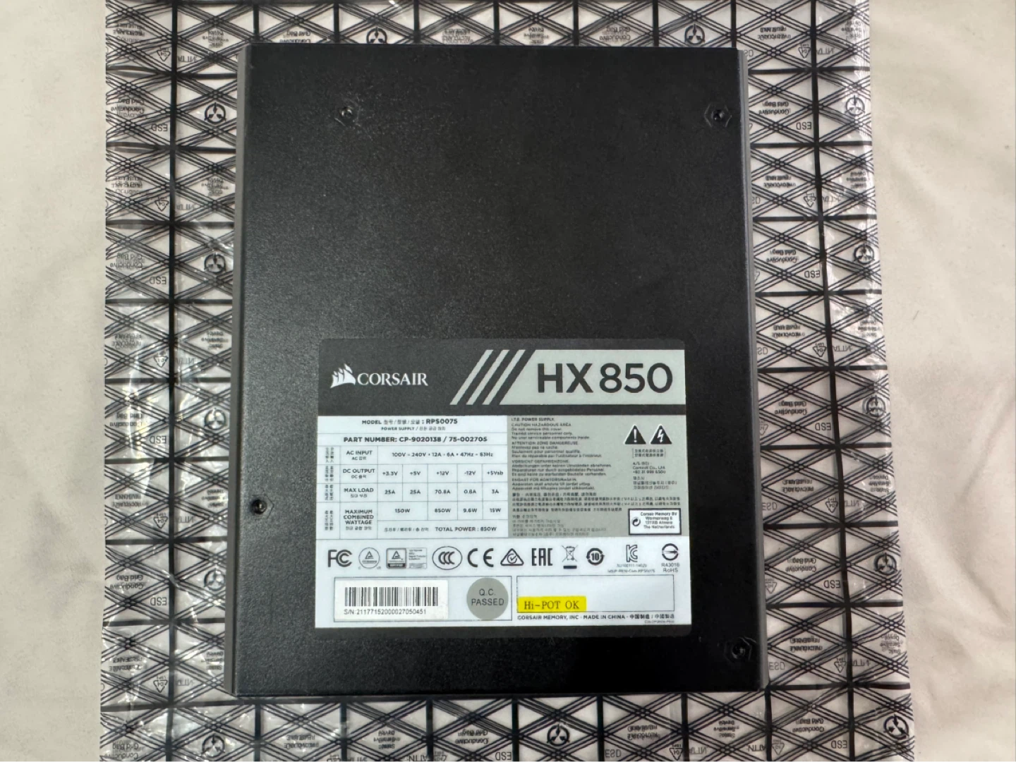 Corsair HX850 Fully Modular PSU | High-End Platform Unit - photo 3