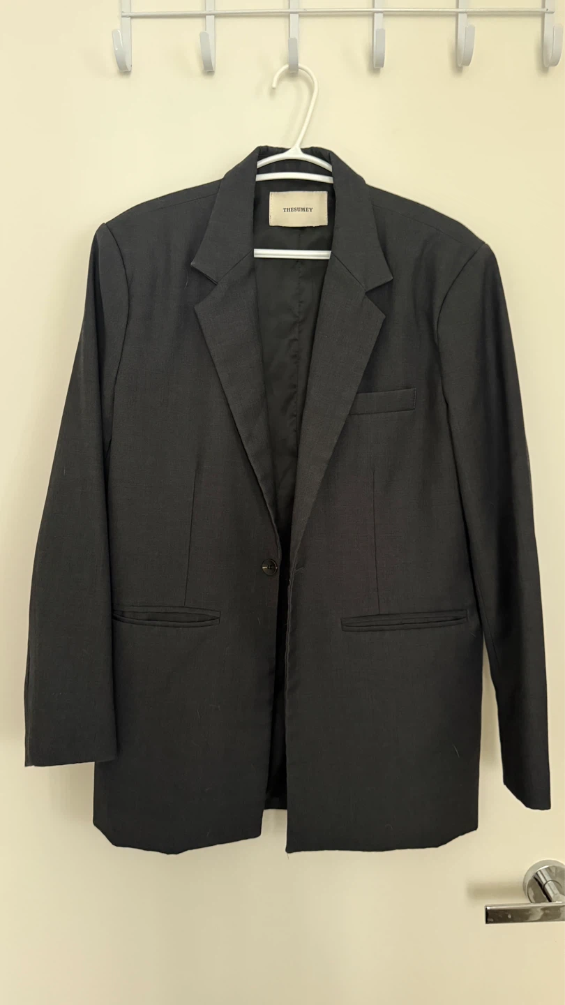 Unisex Oversize Black Blazer - photo 3