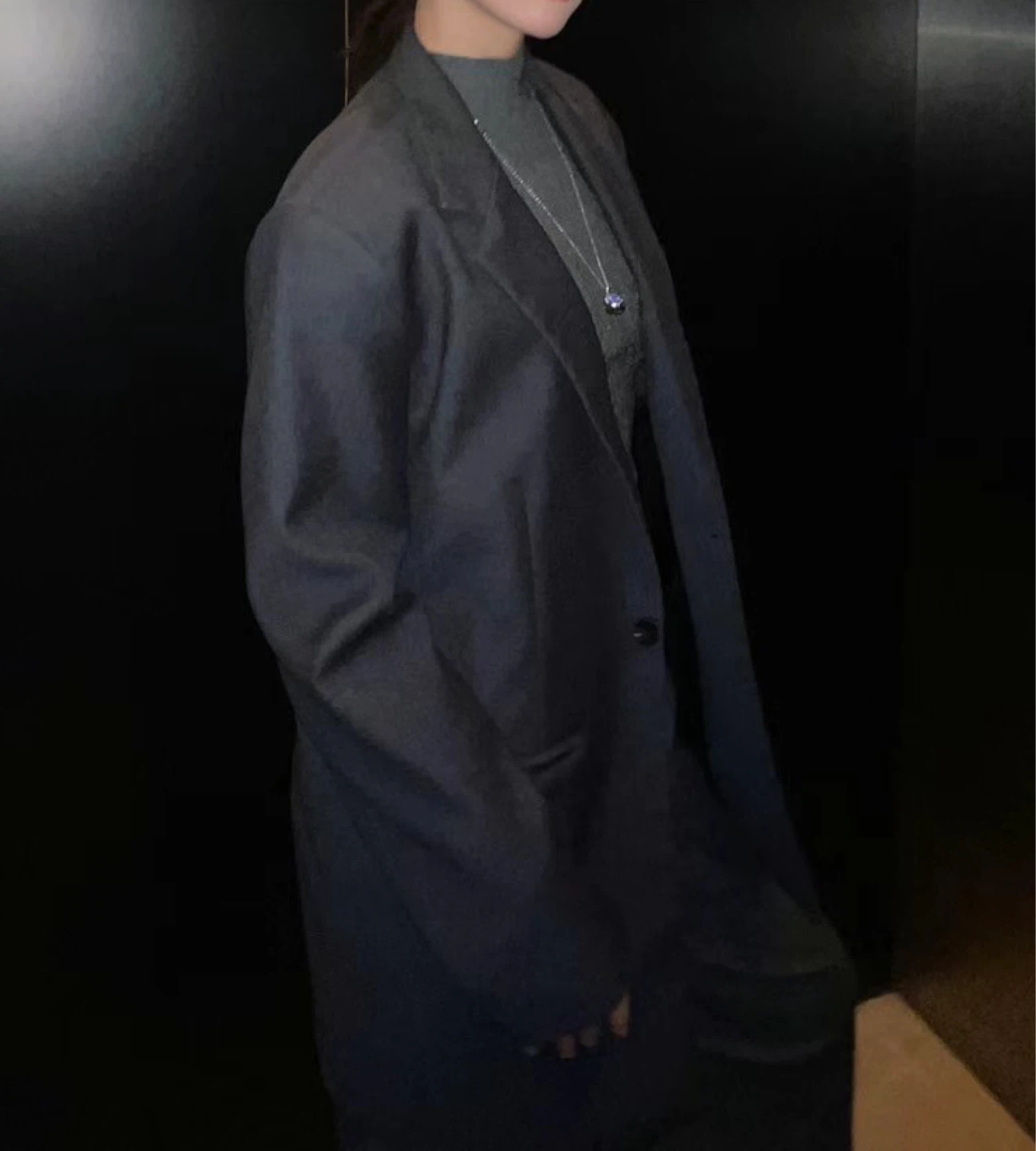 Unisex Oversize Black Blazer