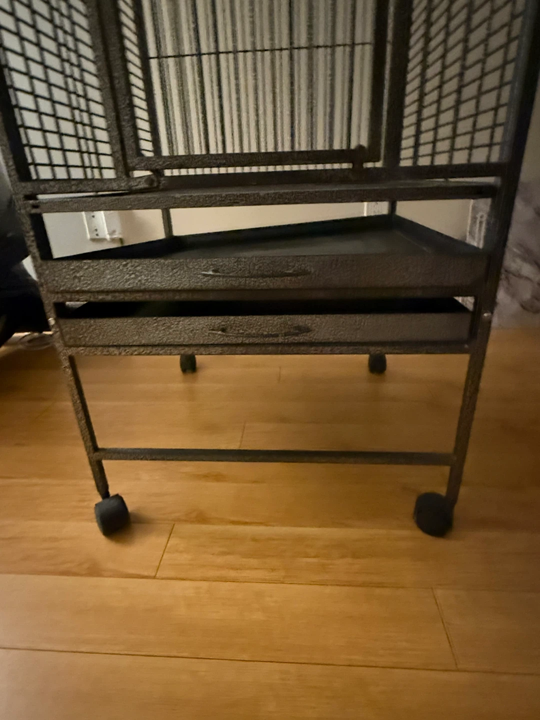 Large Bird Cage with Perches and Bowls - photo 4