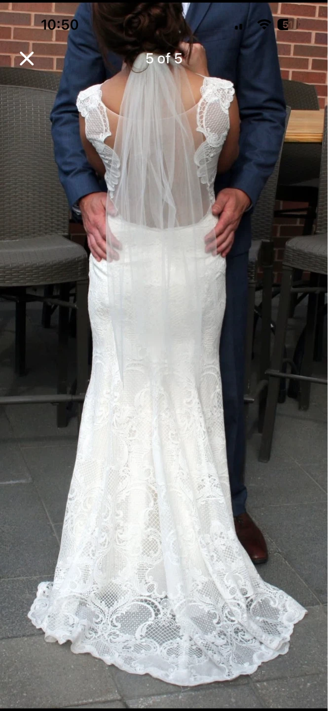 Ivory Watters  boho wedding dress