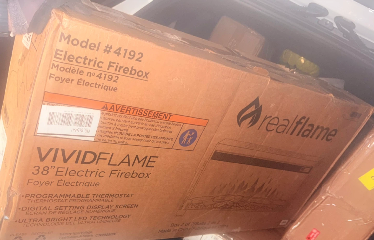 Real Flame 38" Electric Firebox