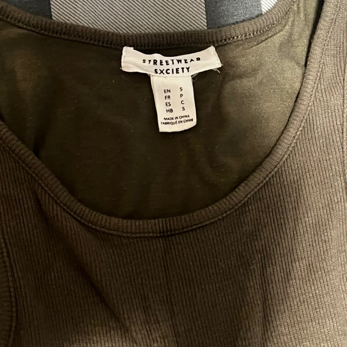 🌱Streetwear Society Ribbed Maxi Dress - Olive Green - Size S - photo 4