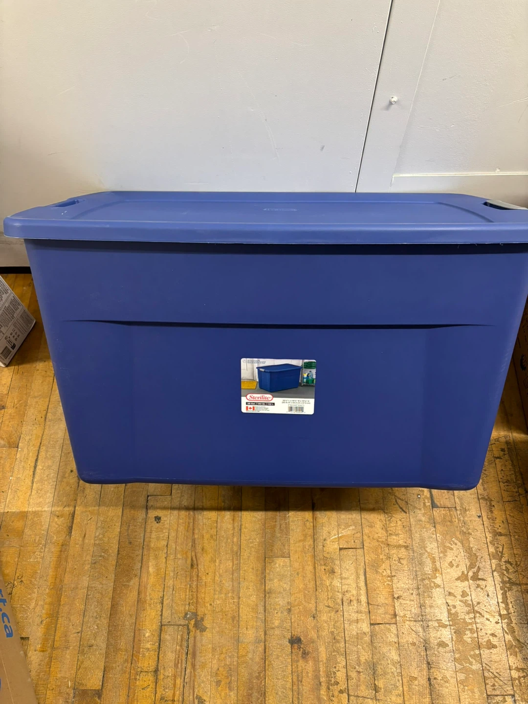 Sterilite 35 Gallon Storage Bin - Blue - photo 3