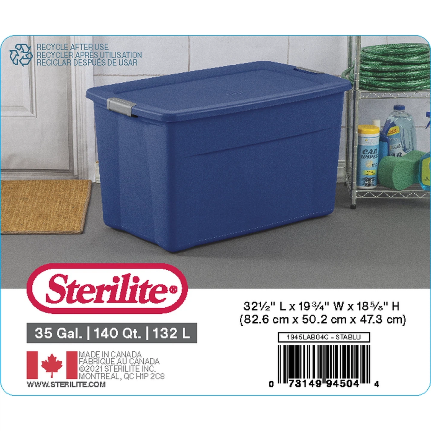 Sterilite 35 Gallon Storage Bin - Blue
