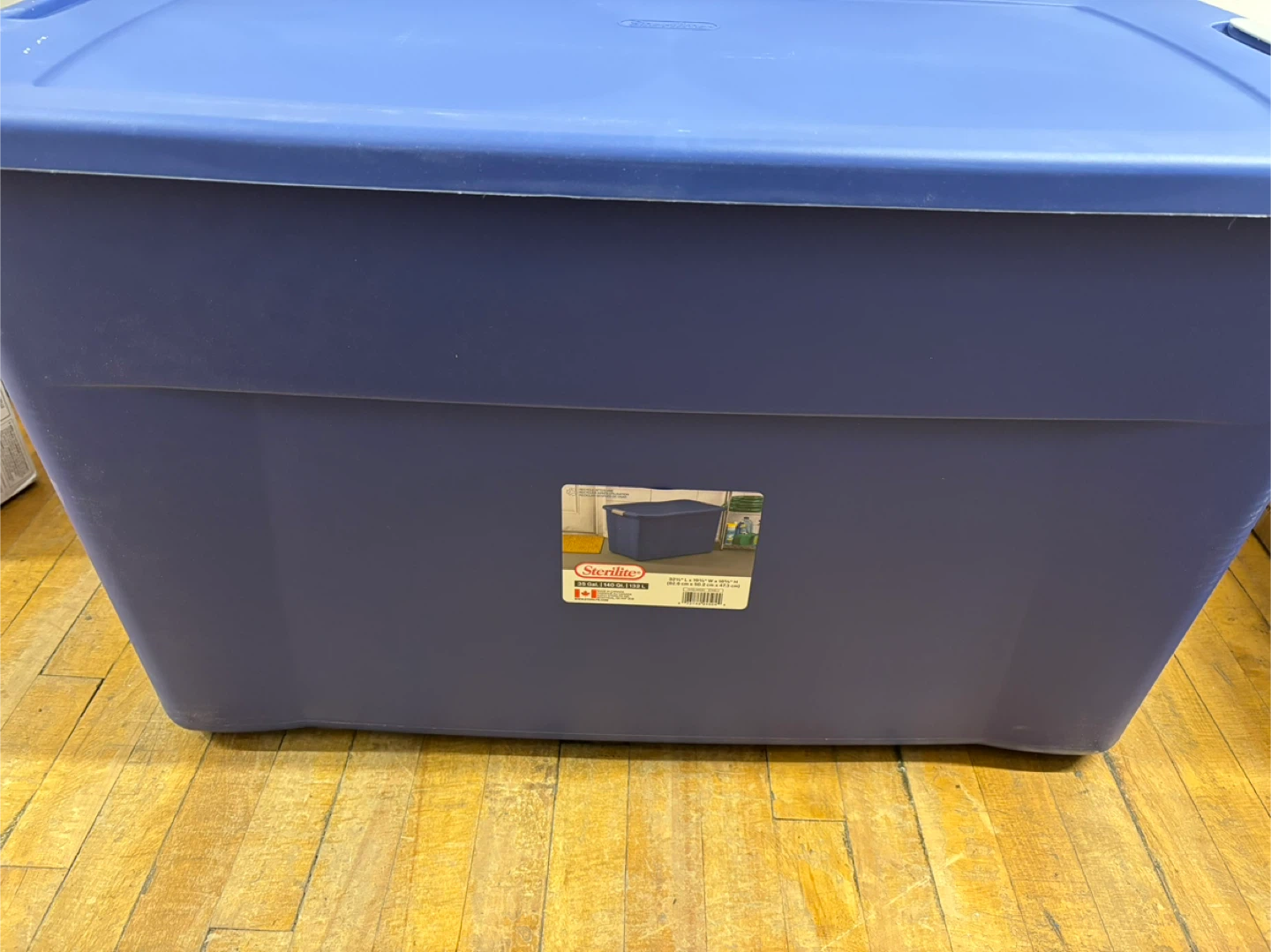 Sterilite 35 Gallon Storage Bin - Blue - photo 2