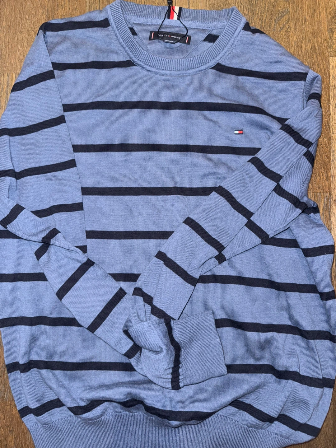 Tommy Hilfiger Striped Crewneck Sweater - L