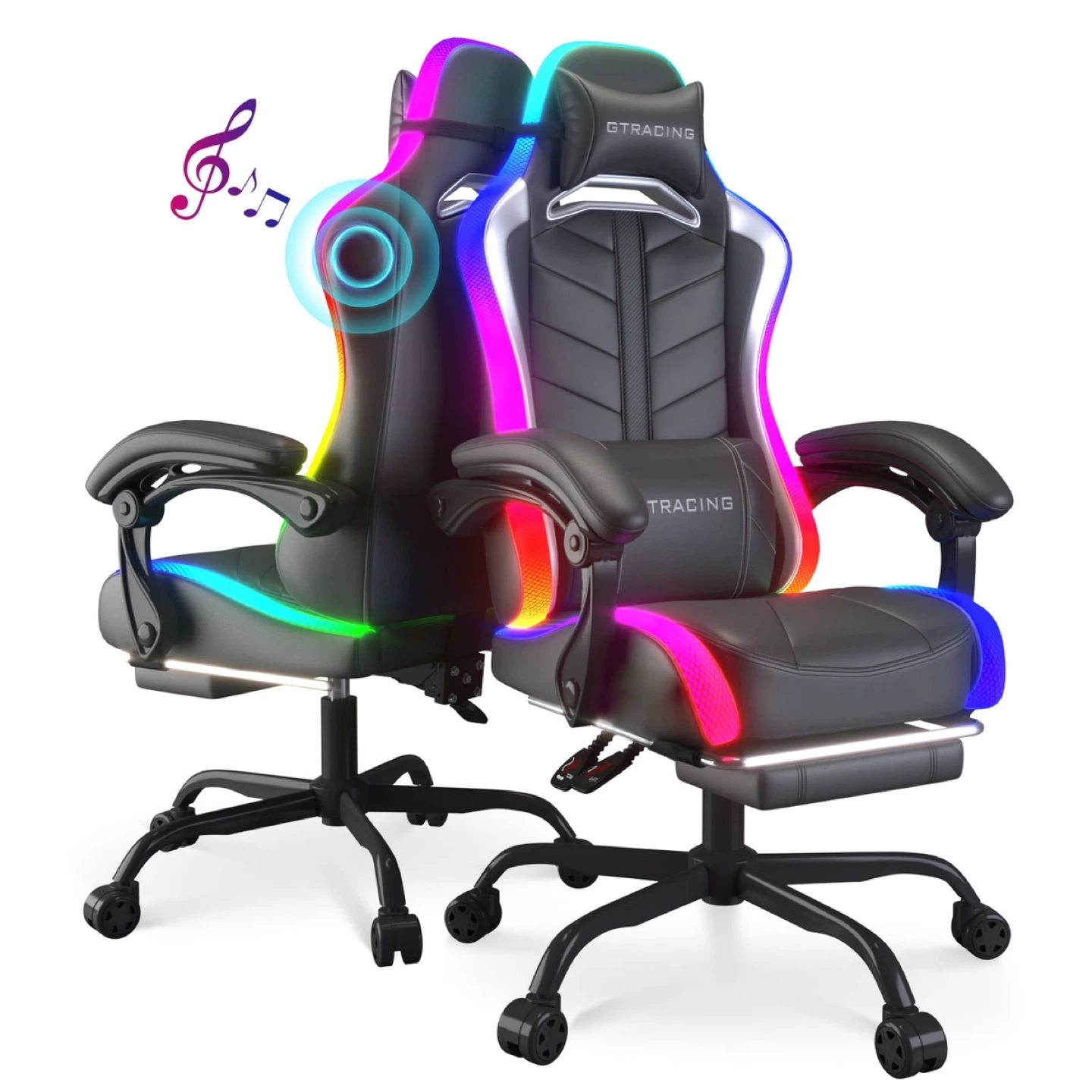GTRACING Gaming Chair with RGB Lighting